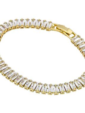 NEW Anthropologie Amber Sceats Rectangle Tennis Bracelet